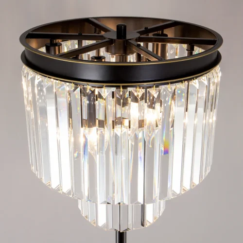 Торшер Мартин CL332961 Citilux  прозрачный 6 ламп, основание коричневое в стиле классический лофт современный
 фото 3
