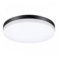 Потолочный светильник LED Opal 358890 Novotech уличный IP54 чёрный 1 лампа, плафон белый в стиле модерн хай-тек LED