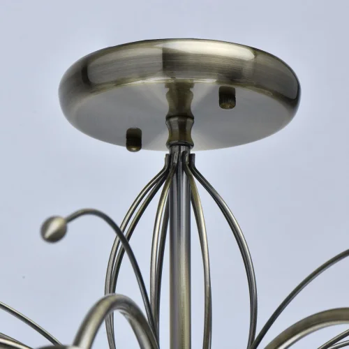 Люстра потолочная Блеск 315013608 DeMarkt белая на 8 ламп, основание античное бронза в стиле современный  фото 10