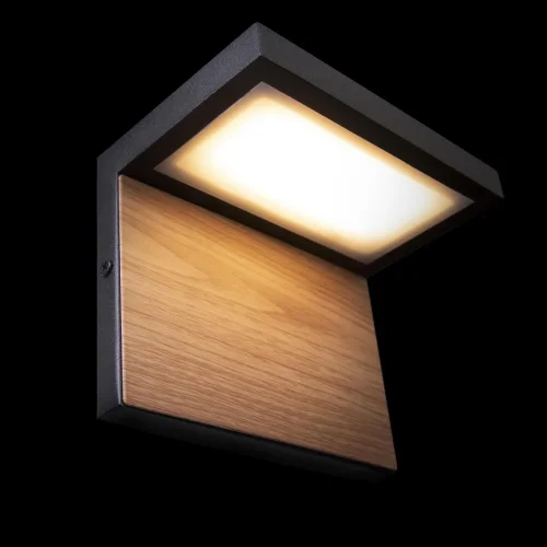 Настенный светильник LED Oak 100001W LOFT IT уличный IP54 чёрный 1 лампа, плафон чёрный в стиле современный хай-тек LED фото 6