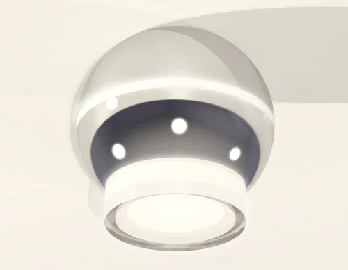 Светильник накладной Techno spot XS1104031 Ambrella light серебряный 1 лампа, основание серебряное в стиле современный круглый фото 2