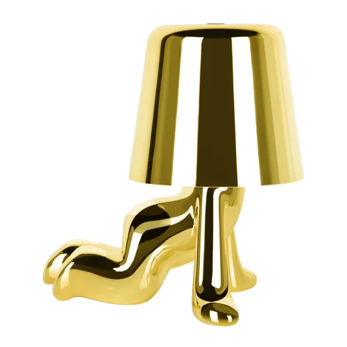 Настольная лампа LED Brothers 10233-A Gold LOFT IT золотая 1 лампа, основание золотое металл в стиле модерн животные фото 5
