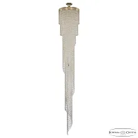 Люстра каскадная хрустальная 83111/40IV-250 G Bohemia Ivele Crystal прозрачная на 14 ламп, основание золотое в стиле современный классический r