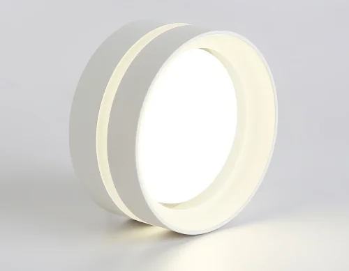 Светильник накладной TN5419 Ambrella light белый 1 лампа, основание белое в стиле современный круглый фото 4