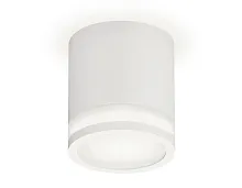 Светильник накладной XS7401041 Ambrella light белый 1 лампа, основание белое в стиле модерн хай-тек круглый