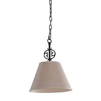 Светильник подвесной CHALET L17811.03 L'ARTE LUCE серый 1 лампа, основание коричневое в стиле кантри 