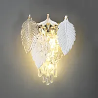 Бра Darby CL309342 Citilux прозрачный 4 лампы, основание золотое в стиле флористика современный 