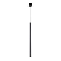Светильник подвесной LED Somnium 2235-1P Favourite чёрный 1 лампа, основание чёрное в стиле современный трубочки
