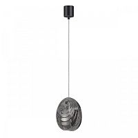 Светильник подвесной Mussels 5038/1 Odeon Light чёрный серый 1 лампа, основание чёрное в стиле современный 