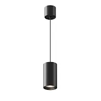 Светильник подвесной LED Vol P100PL-20W4K-B Maytoni чёрный 1 лампа, основание чёрное в стиле современный хай-тек трубочки