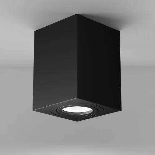 Светильник накладной Alfa C017CL-01B Maytoni чёрный 1 лампа, основание чёрное в стиле современный квадратный фото 5