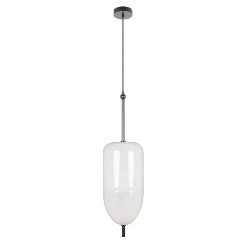 Светильник подвесной LED Venice 10223/B White LOFT IT белый 1 лампа, основание чёрное в стиле современный 