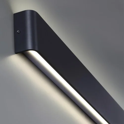 Настенный светильник LED Asa 359168 Novotech уличный IP65 чёрный 1 лампа, плафон чёрный в стиле хай-тек современный LED фото 2