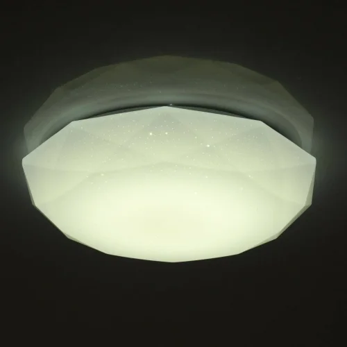 Светильник потолочный LED Ривз 674014801 MW-Light белый 1 лампа, основание белое в стиле хай-тек  фото 4