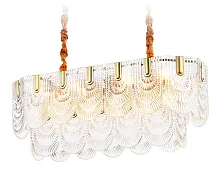 Люстра подвесная TR5389 Ambrella light прозрачная на 12 ламп, основание золотое в стиле классический современный 