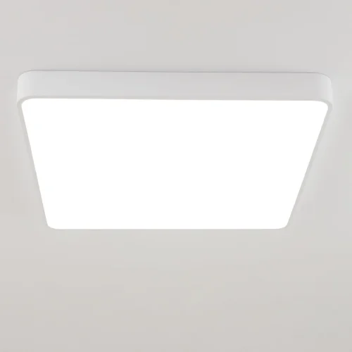 Светильник потолочный LED RGB с пультом Купер CL724K105G0 Citilux белый 1 лампа, основание белое в стиле современный хай-тек минимализм с пультом квадраты фото 3