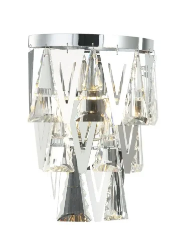 Бра Vaviani 2148/09/02W Stilfort прозрачный на 2 лампы, основание хром в стиле современный 