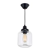 Светильник Эдисон подвесной CL450206 Citilux чёрный 1 лампа, основание чёрное в стиле лофт 