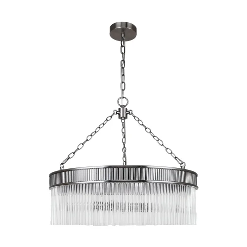 Люстра подвесная Turris 4201-6P Favourite прозрачная на 6 ламп, основание никель в стиле классический  фото 2