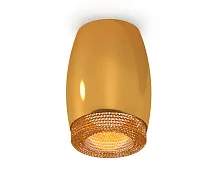 Светильник накладной Techno spot XS1125011 Ambrella light золотой жёлтый 1 лампа, основание золотое жёлтое в стиле современный круглый