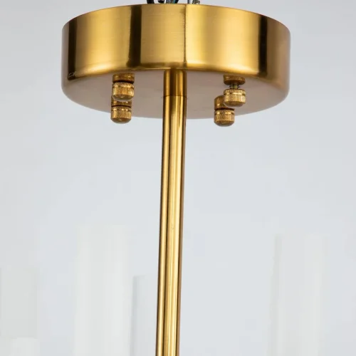 Люстра на штанге LED Geyser 3015-48P Favourite белая на 1 лампа, основание латунь в стиле современный  фото 3