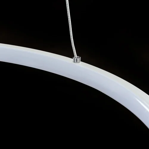 Люстра подвесная LED с пультом Frodo A2197SP-2WH Arte Lamp белая на 1 лампа, основание белое в стиле современный хай-тек с пультом кольца фото 4