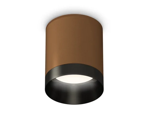 Светильник накладной Techno spot XS6304010 Ambrella light коричневый 1 лампа, основание коричневое в стиле современный круглый