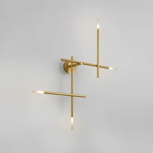 Настенное бра TRAVERSE WALL Gold H56 141097-26 ImperiumLoft белый на 4 лампы, основание золотое в стиле минимализм  фото 3