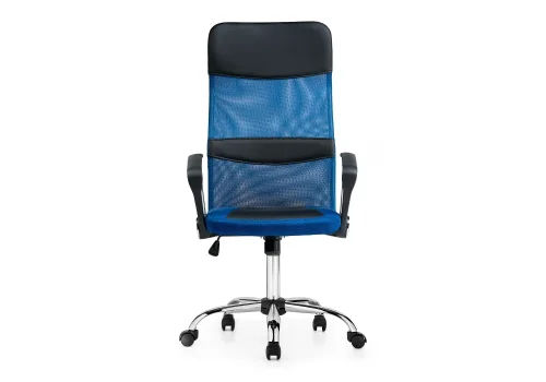 Компьютерное кресло Arano синее 1647 Woodville, синий/ткань искусственная кожа, ножки/металл/хром, размеры - *1320***650*650 фото 5