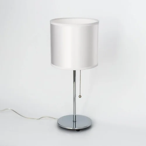 Настольная лампа Аврора CL463810 Citilux белая 1 лампа, основание хром металл в стиле современный 