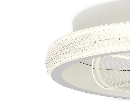 Светильник потолочный LED с пультом FA600 Ambrella light белый 1 лампа, основание белое в стиле хай-тек с пультом фото 6