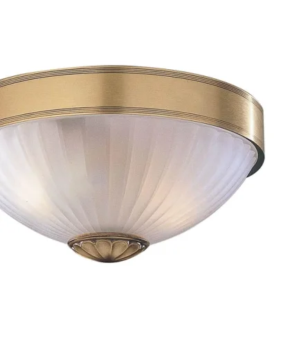 Люстра потолочная  PL 2305/2 Reccagni Angelo белая на 2 лампы, основание античное бронза в стиле классический  фото 2