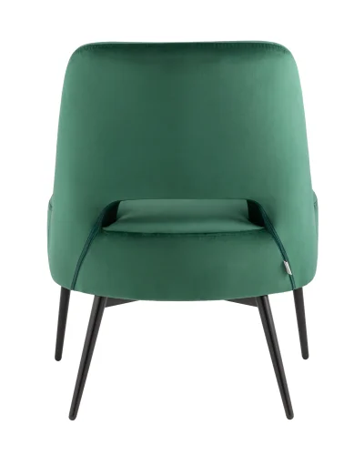 Кресло лаунж Бостон велюр зелёный УТ000036648 Stool Group, зелёный/велюр, ножки/металл/чёрный, размеры - *780***730*600мм фото 4