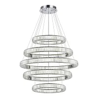 Люстра подвесная LED Tivoli SL1622.103.05 ST-Luce прозрачная на 1 лампа, основание хром в стиле модерн 