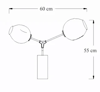 Бра Сrumpled Glas Wall Lamp Золотой 179609-22 ImperiumLoft прозрачный на 2 лампы, основание золотое в стиле современный американский лофт фото 4