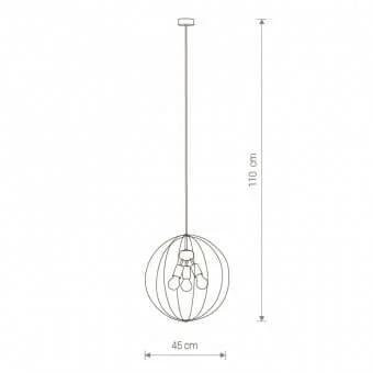 Светильник подвесной Bullet 9061-NW Nowodvorski золотой на 3 лампы, основание золотое в стиле лофт фото 2 Светильник подвесной Bullet 9061-NW Nowodvorski золотой на 3 лампы, основание золотое в стиле лофт фото 2
