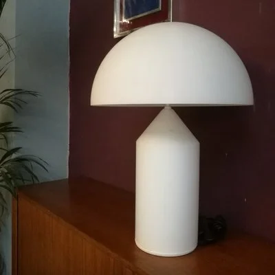 Настольная лампа Atollo Table Lamp white H35 185364-22 ImperiumLoft белая на 1 лампу, основание белое металл в стиле современный американский фото 7