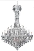 Люстра подвесная QUEEN SP78 Crystal Lux без плафона на 73968 ламп, основание хром прозрачное в стиле классический 