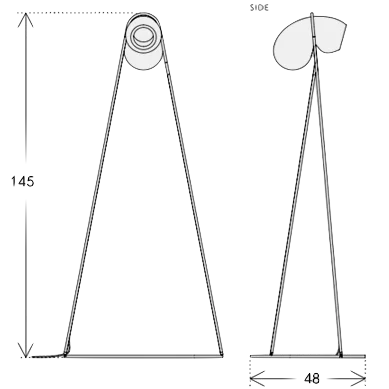 Торшер White glass trap floor lamp 85489-22 ImperiumLoft прозрачный белый на 1 лампу, основание латунь в стиле современный фото 2