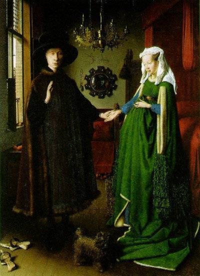giovanni arnolfini and his wife’, jan van eyck, 1434