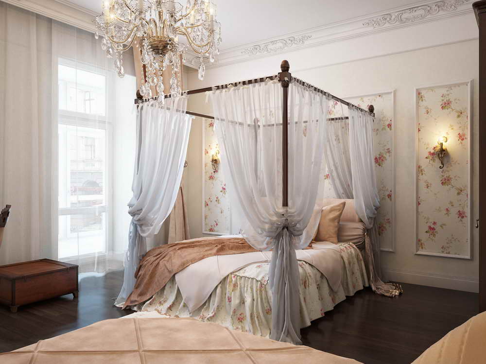 Романтичная и элегантная спальня