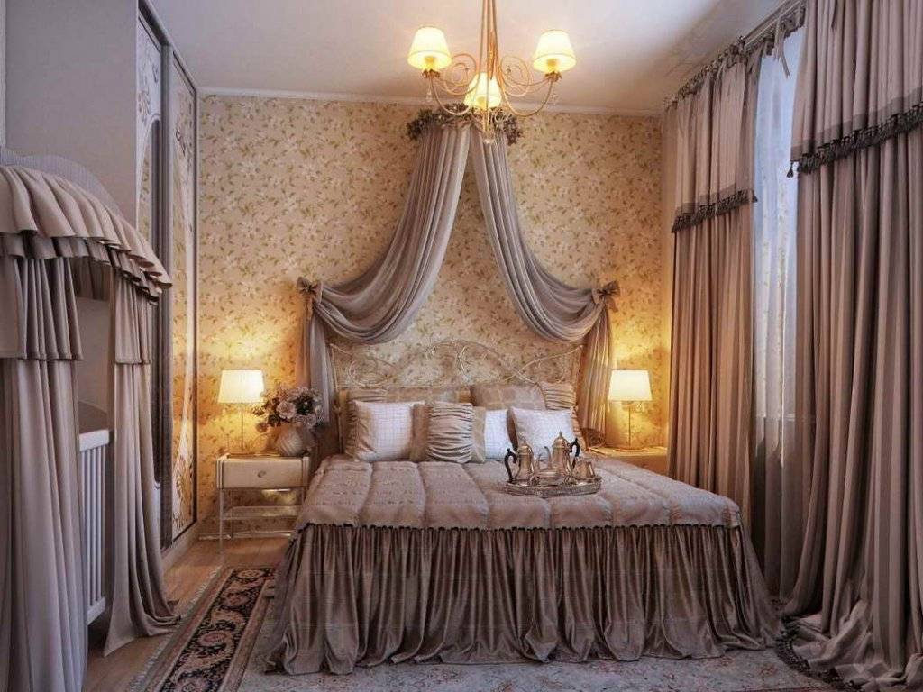 Романтичная и элегантная спальня