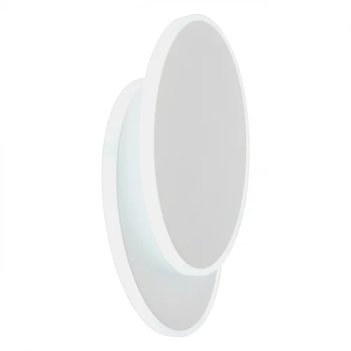 Бра LED Comerio OML-01901-14 Omnilux белый на 1 лампу, основание белое в стиле современный хай-тек кольца