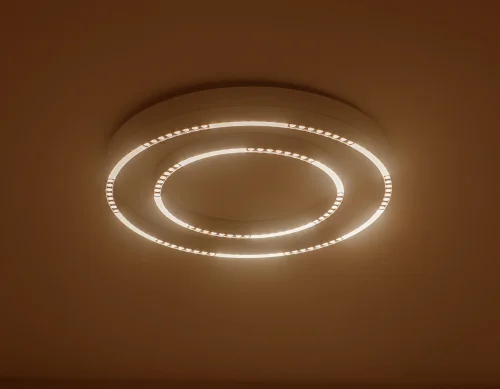 Светильник потолочный LED FL5821 Ambrella light белый 1 лампа, основание белое в стиле современный хай-тек  фото 3