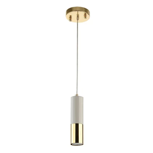 Светильник подвесной Ultra 2755-1P Favourite белый 1 лампа, основание золотое в стиле арт-деко современный трубочки