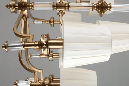 Люстра подвесная Dimaro OML-87813-15 Omnilux бежевая на 15 ламп, основание бронзовое в стиле классический фото 4