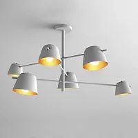 Люстра потолочная Goda 204171-26 ImperiumLoft белая на 6 ламп, основание белое в стиле современный лофт 