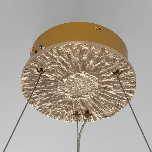 Люстра подвесная LED с пультом Lava CL250162 Citilux прозрачная янтарная на 1 лампу, основание золотое в стиле современный кольца с пультом фото 7 Люстра подвесная LED с пультом Lava CL250162 Citilux прозрачная янтарная на 1 лампу, основание золотое в стиле современный кольца с пультом фото 7