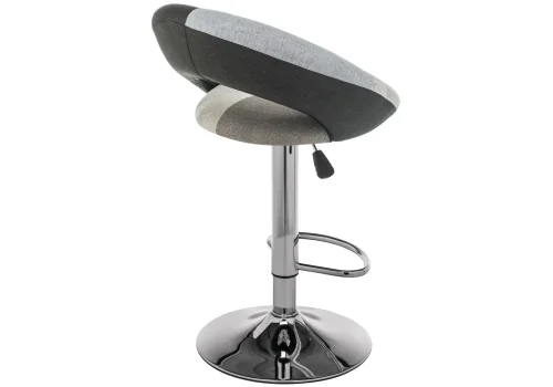 Барный стул Cody 11166 Woodville, серый/ткань, ножки/металл/хром, размеры - *995***540*510 фото 4