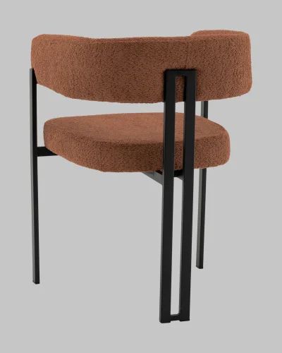 Стул Серенидат букле терракотовый УТ000041350 Stool Group, терракотовый/букле, ножки/металл/чёрный, размеры - ***** фото 5
